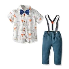COMPRAPO - Traje Conjunto Formal Bebé Niño Smoking Fiesta Modelo Zorrito