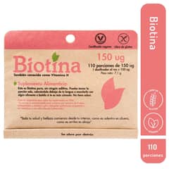 DULZURA NATURAL - BIOTINA 110 PORCIONES.