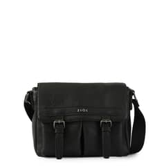 ZIOL - Cartera bandolera con tapa mediana aitina negro