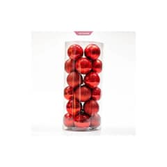 GENERICO - 24 Esferas Navideñas Bambalinas Esferas Navidad Decorar 6 Cm
