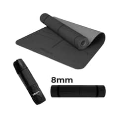 FITNICS - Mat Yoga Colchoneta Eco 8mm Doble Color Guías bolso correa