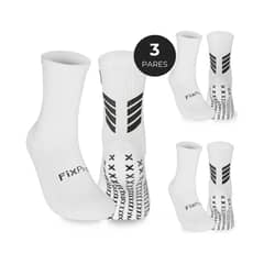 FITNICS - Medias Calcetas Futbol Deportivas Antideslizante X3