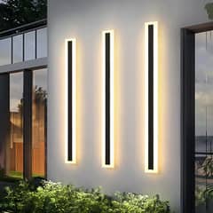 KUANGYE - Luz Foco Aplique Para Pared Led Exterior Blanco Calido 80cm
