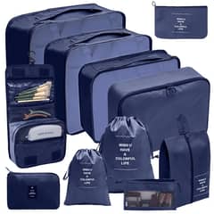 EVERSO - Set 11 Organizadores De Equipaje De Viaje Bolsa- AZUL