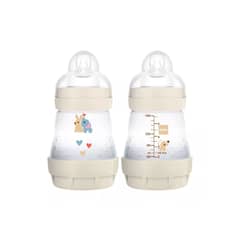 MAM - Mamadera BEIGE 0 meses 160ml anti-cólicos