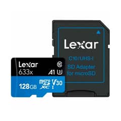 LEXAR - Memoria Micro SD 128GB Clase 10 A1 4K Nintendo Swtich