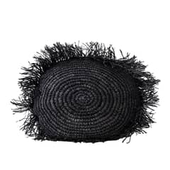AMOBLE - Cojin Dion Negro Redondo Amoblé