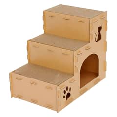 OLINA - Rascador para gatos con forma de escalera