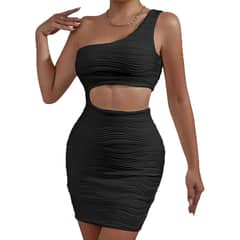 EVERSO - Vestidos Ajustado Sexy Plisado Adelgazantes Para Mujer