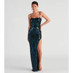 WINDSOR - Jenelle Formal Sequin Open Back Dress