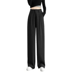 EVERSO - Pack 6 Pantalone Vestir Tiro Alto,pantalones Pierna Ancha Unicolor
