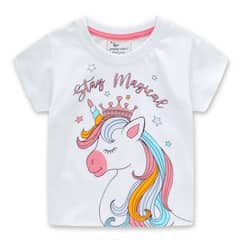 JUMP KIDS - Poleras de Algodón Manga Corta para Niñas