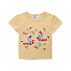 JUMP KIDS - Poleras de Algodón Manga Corta para Niñas