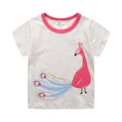 JUMP KIDS - Poleras de Algodón Manga Corta para Niñas