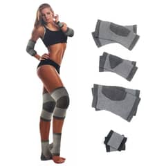 OEM - Set Completo Rodillera Tobillera Codera Muñequera de Compresion