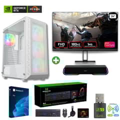 AMD CORP - Pc Gamer AMD Ryzen 5 5500 - 32GB - RTX 4060 - 2TB (Parlante + Monitor 24") WHISPER