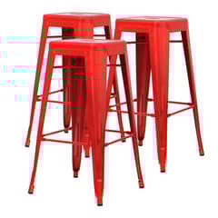 PROCHEF - Pack 3 Unidades Piso Alto Tolix Rojo Brillante