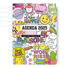 FIESTAS EN PAPEL - Agenda Sticker 2025 planificacion mensual, semanal