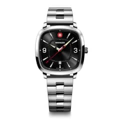 WENGER - Reloj Vintage Sport acero dial negro