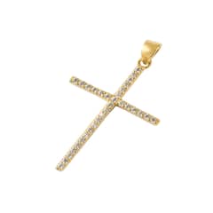 JB JOYAS BARON - Colgante de Oro 18kt Cruz 30x18