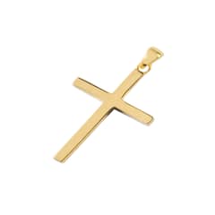 JB JOYAS BARON - Colgante de Oro 18kt Cruz Cuadrada