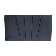 MUEBLES HVM - Respaldo HVM 15P Felpa Negra Lineal Felpa