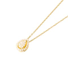 JB JOYAS BARON - Collar Oro Amarillo 18kt Gota de Diamantes 26 Pts
