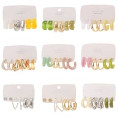 VATYERTY - 27 pares de pendientes creativas simples