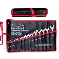 ESHOPANGIE - Juego De Llave Combinada Punta Corona 14 Pcs
