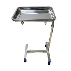 EKIPOMED - Mesa Mayo Bandeja Removible Altura Regulable 45x35 Cm
