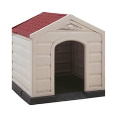 RIMAX - Casa Para Perro Techo Rojo Tamaño Grande 92x90x89 cm