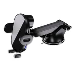TECMASTER - Soporte de Auto con Carga Inalámbrica 15W TM200543 - Negro