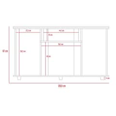 NOVAHUS - Mesa Rack TV Lannes Negra