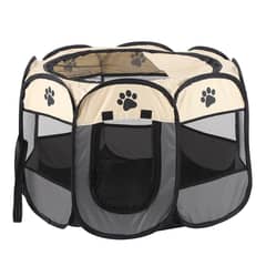GENERICO - Corral Para Mascotas Plegable Diseño Huellas de Perro Grande