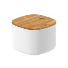 OU - Contenedor Hermético Con Tapa de Bambú Keep 0,45 lt Blanco - Blanco