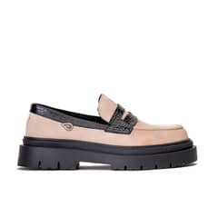 LANDAZURI - Mocasín Cuero Mármara Beige