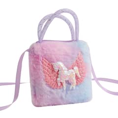 GENERICO - Cartera linda suave de unicornio 15 cm para niña