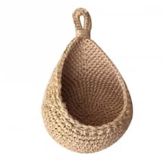 VATYERTY - Estilo bohemio tejido Cesta Caqui 25x24x32cm