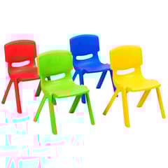 GENERICO - Juego de 4 Sillas Para Niños Multicolor
