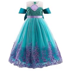 GENERICO - Disfraz Sirenita Ariel talla 8 niña vestido elegante