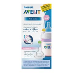 AVENT - Set Mamadera Anti-colic Tetina 125ml Pink