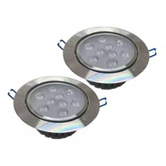 GENERICO - Pack X2 Focos Led Embutidos 9w Luz Fria Led Focos Led Embutidos