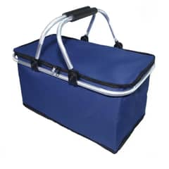 AUCKLAND OUTDOOR - Bolso Termico Plegable Azul Marino Cooler Canasta Picnic