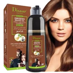 DISAAR - Shampoo Colorante Tinte Rápido Cubre Canas Larga Duración 400ml Marron