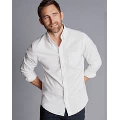KINGS CROSS - Oxford Mens White Shirt