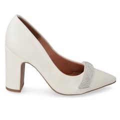 VIZZANO - Zapato Mujer Taco Cuadrado Blanco