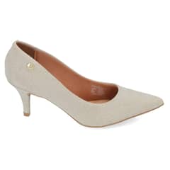 VIZZANO - Zapato Mujer Taco Aguja Stiletto Glitter Dorado