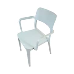 DVP - Silla Plástica Minimal con Apoya Brazos Cian