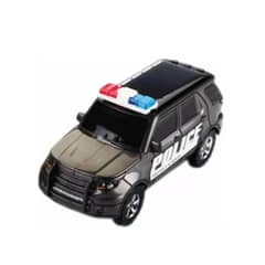 DBLUE - Juguete solar Auto Policial - Negro