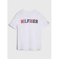 TOMMY HILFIGER - Polera Con Logo Multicolor Niño Blanco